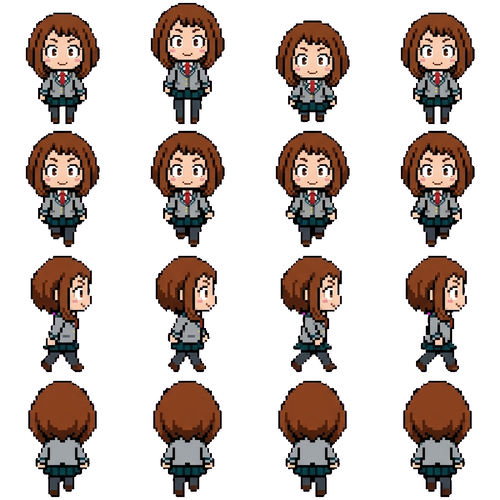 ochako uraraka movement sprite