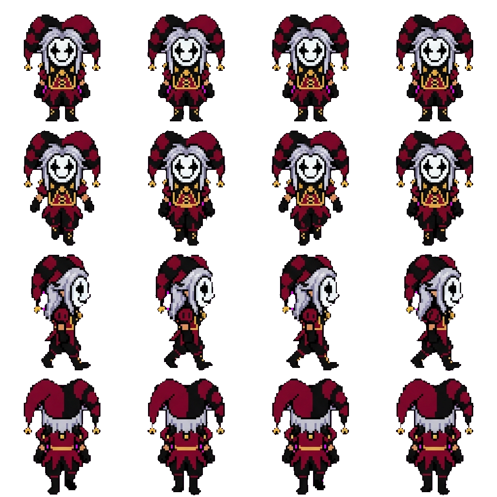 Pierrot movement sprite