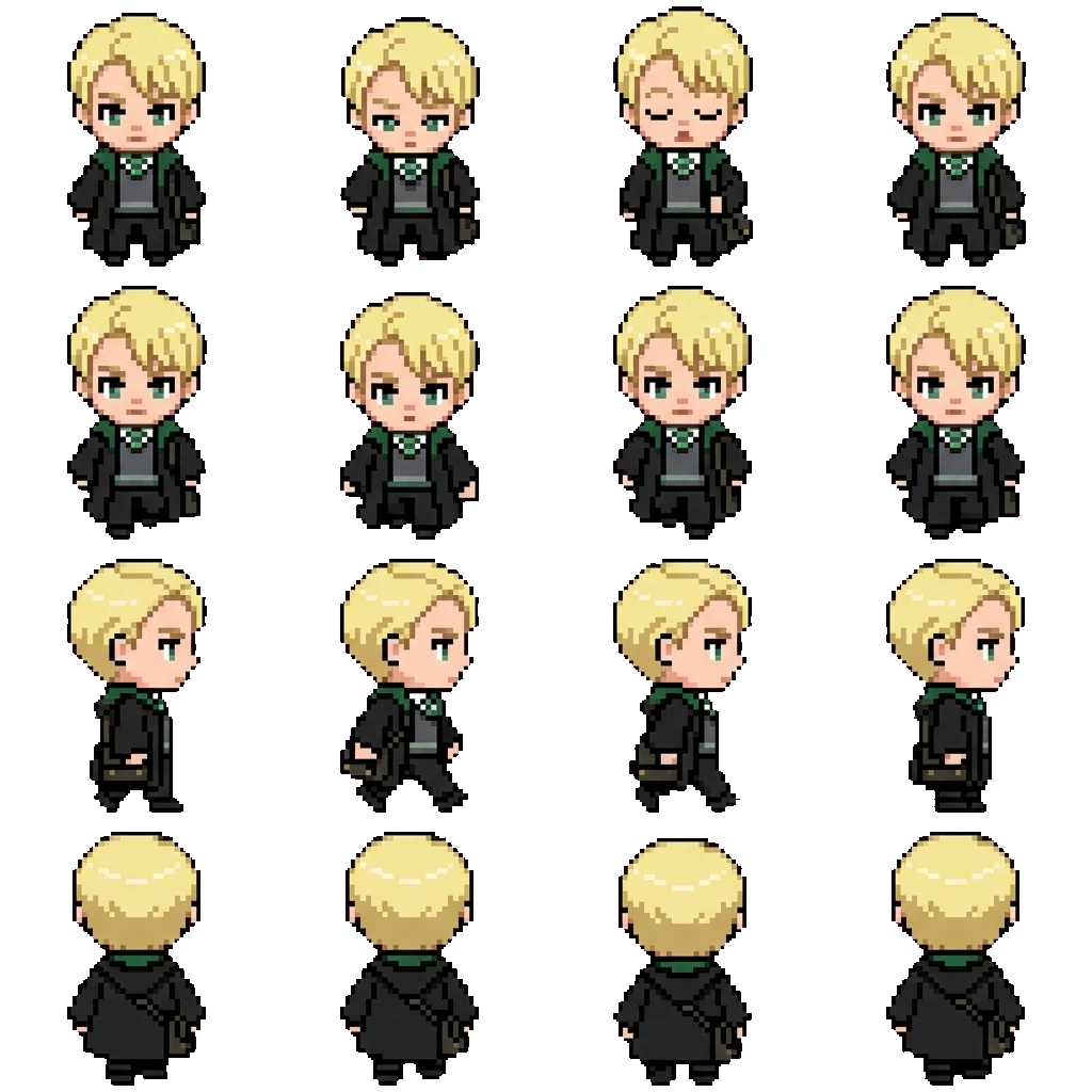 Draco Malfoy movement sprite