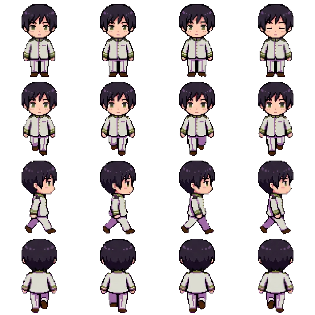 Kiku Honda (Japan) movement sprite