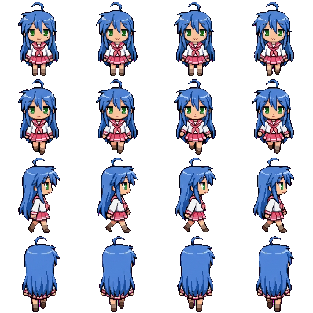 Konata Izumi movement sprite