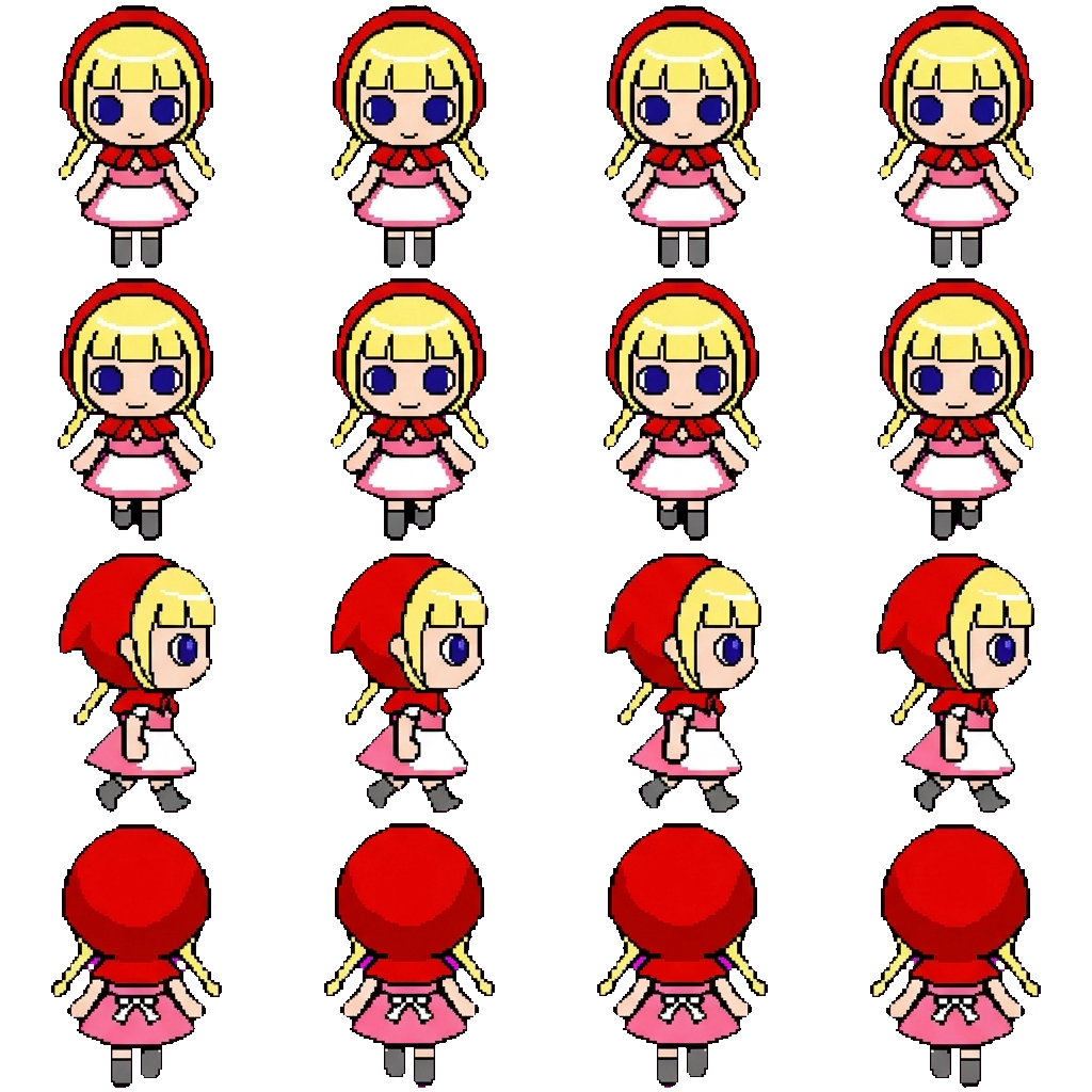 sweet girl movement sprite