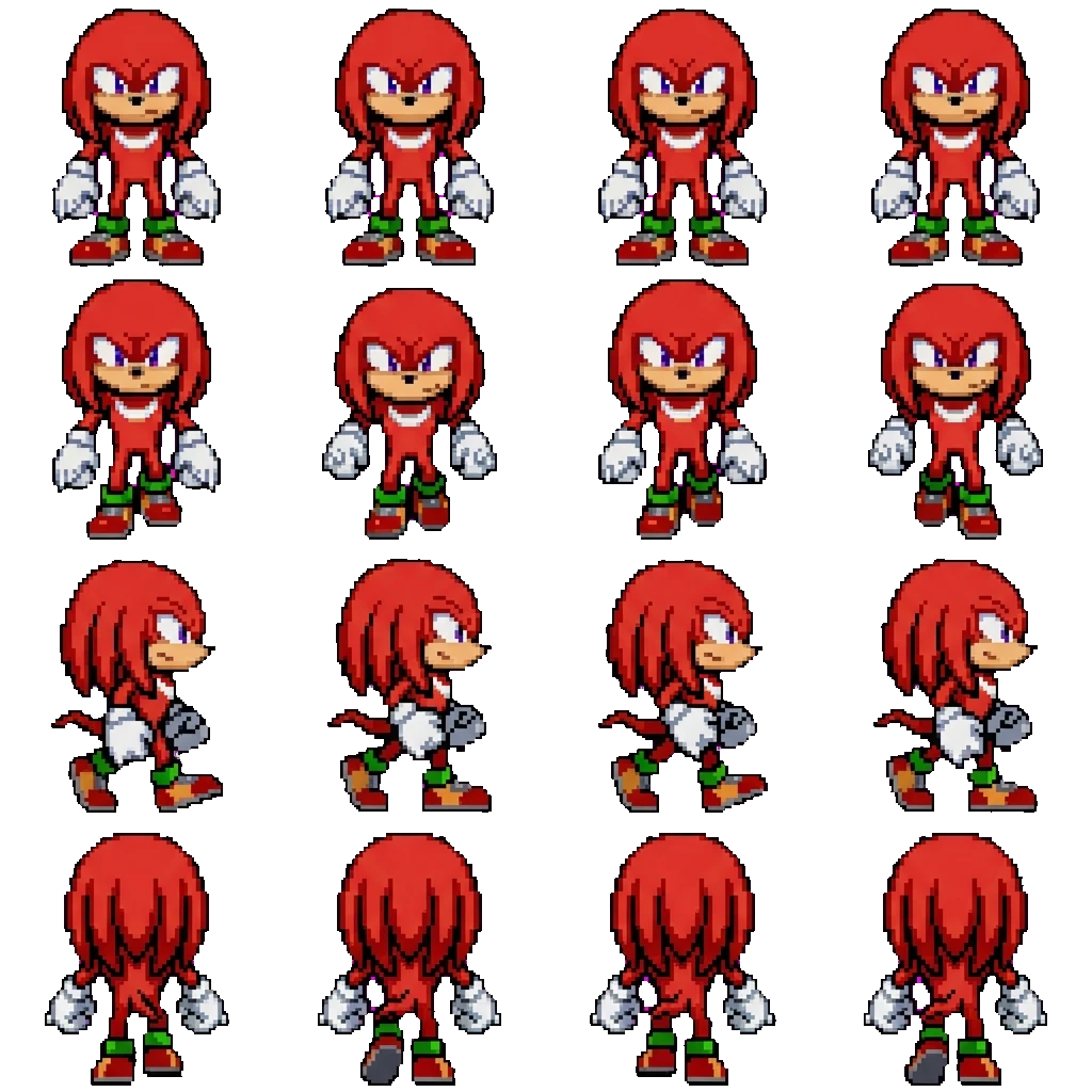 Knuckles movement sprite