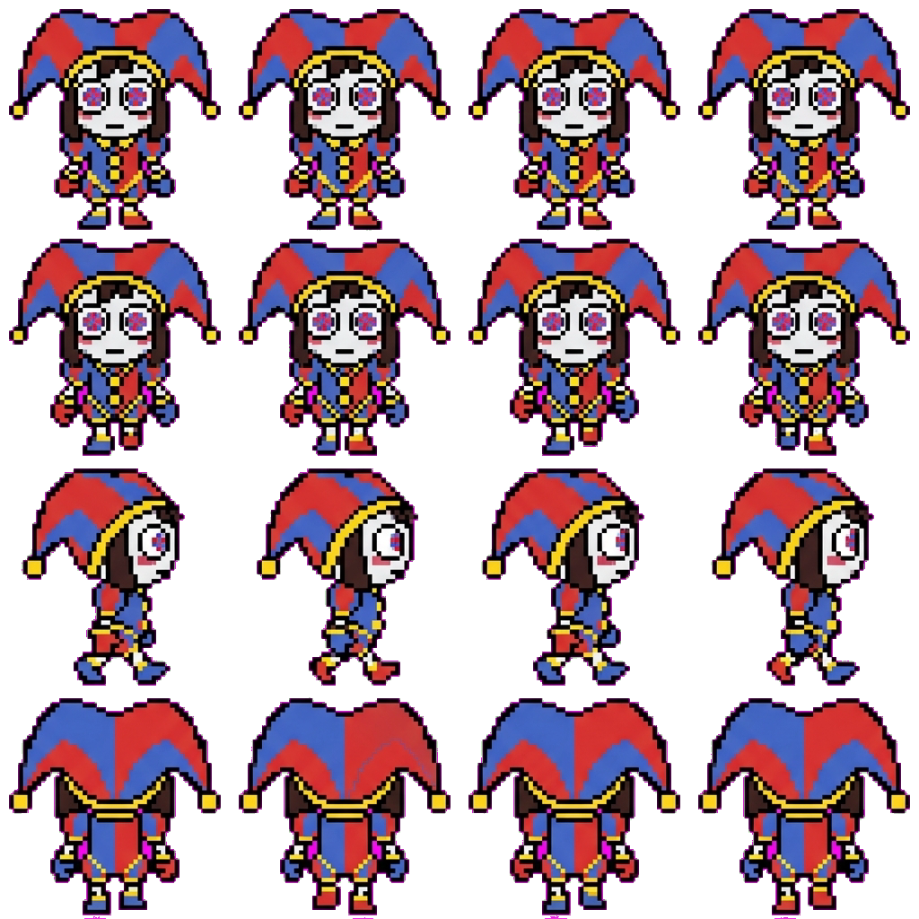 Pomni movement sprite
