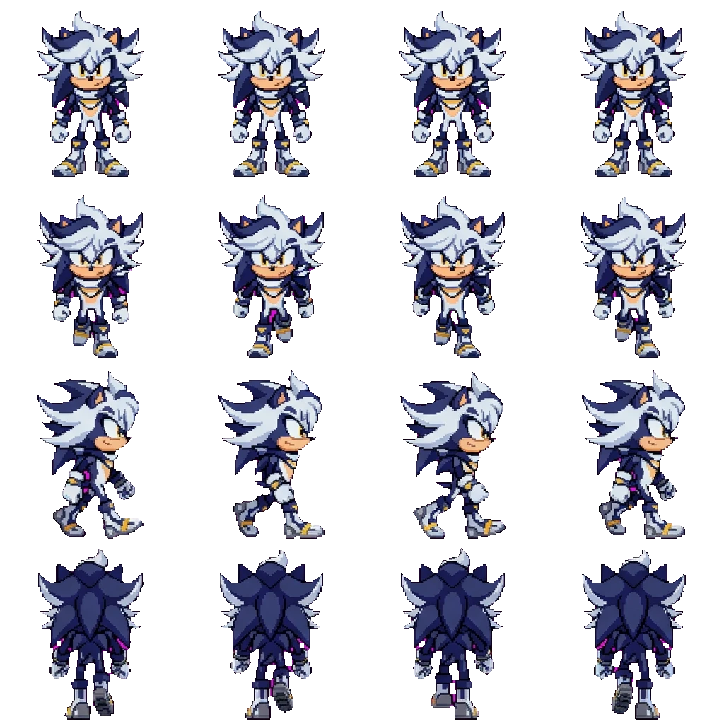 Nova The hedgehog movement sprite