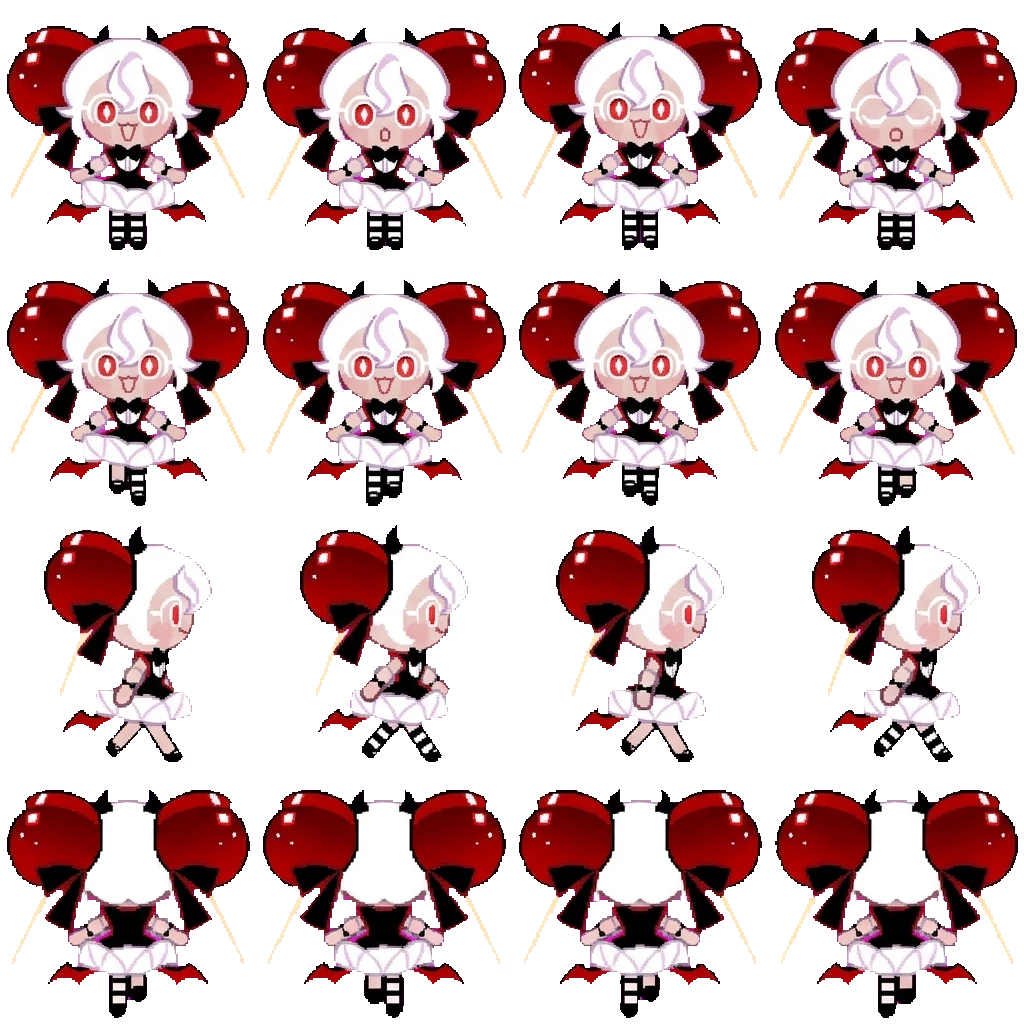 Candy apple movement sprite