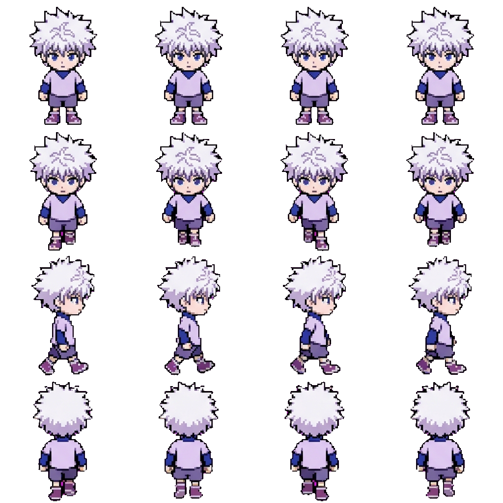 Killua Zoldyck movement sprite