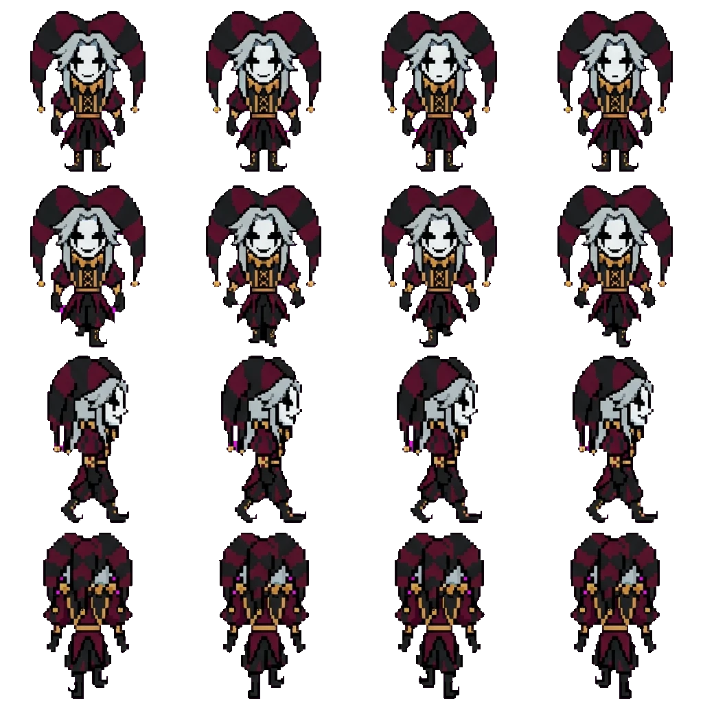Pierrot movement sprite