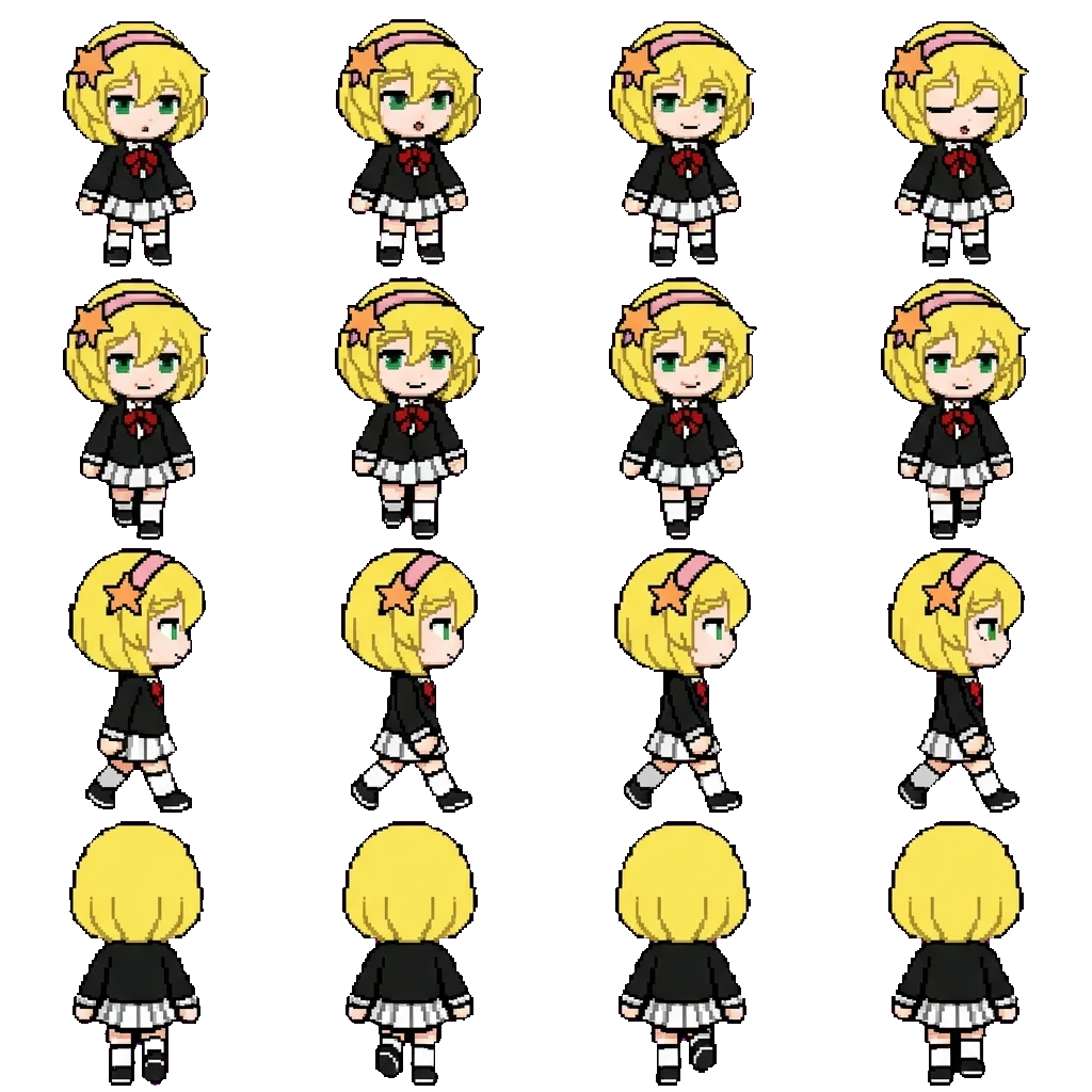 Emilia movement sprite