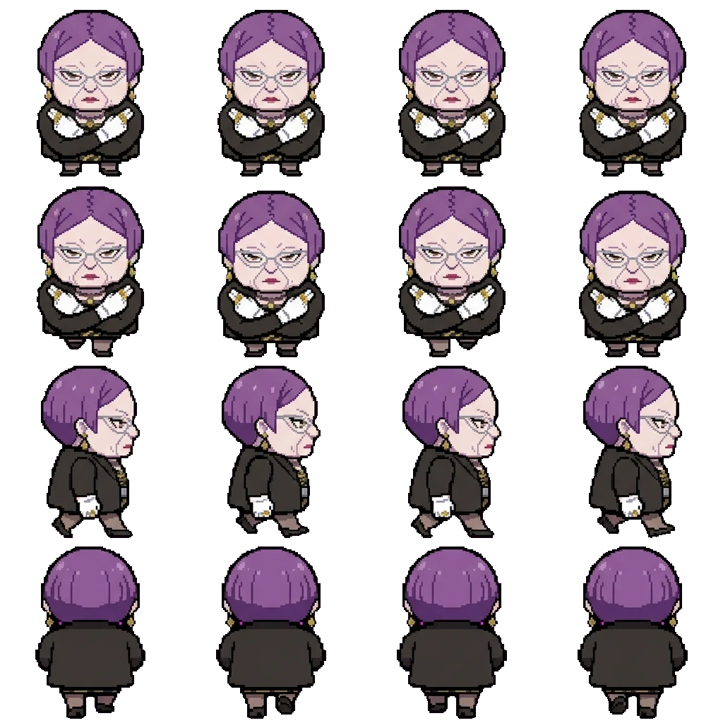 Profª. Schlag movement sprite