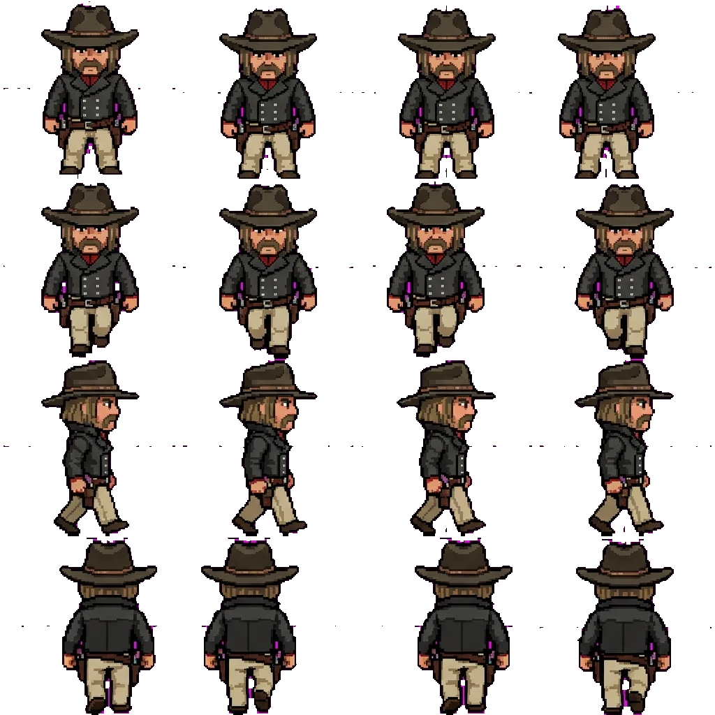 Micah Bell movement sprite