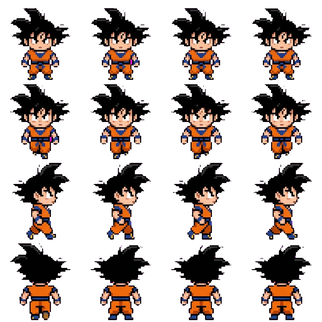 Goku movement sprite