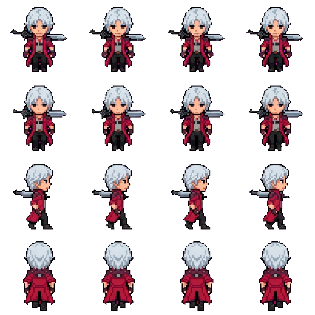 Dante movement sprite