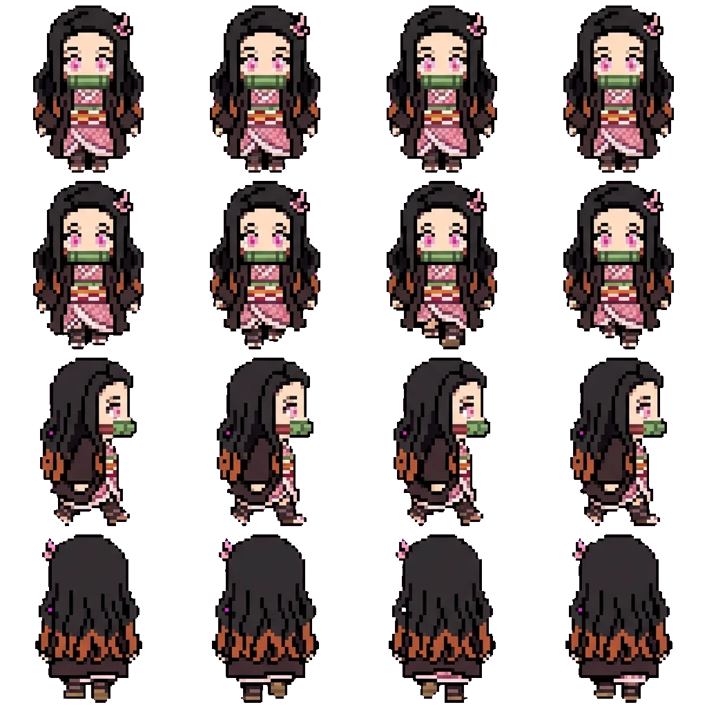 Nezuko movement sprite