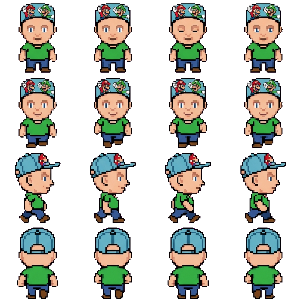 1980s gamer movement sprite