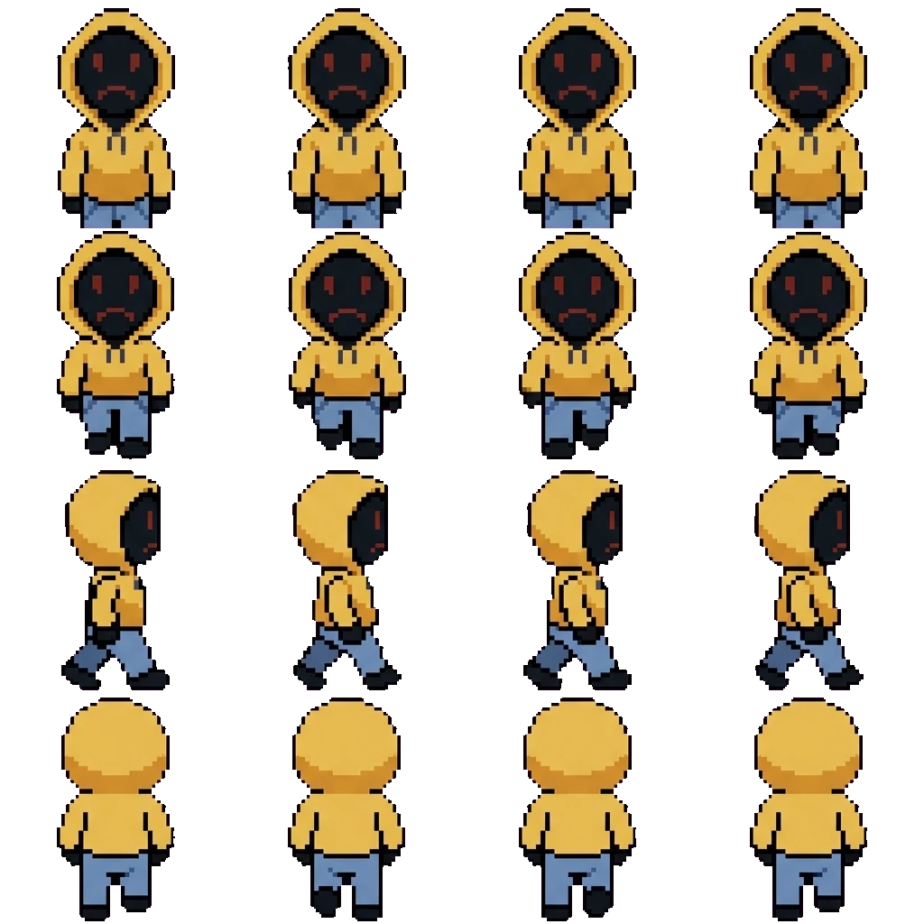 Hoodie movement sprite