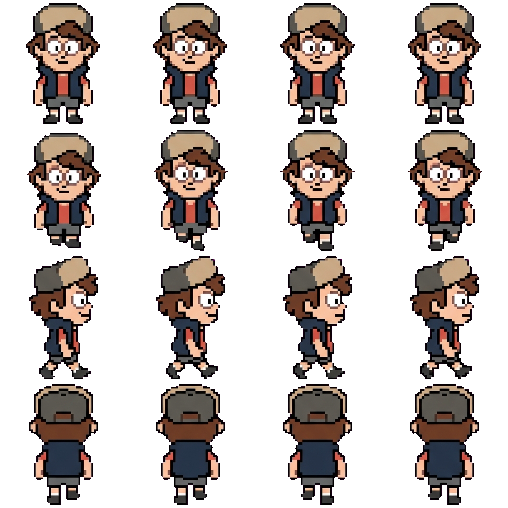 Dipper Pines movement sprite