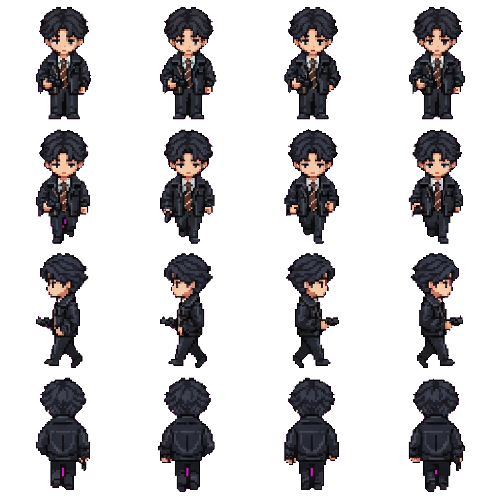 Na Baek-jin movement sprite