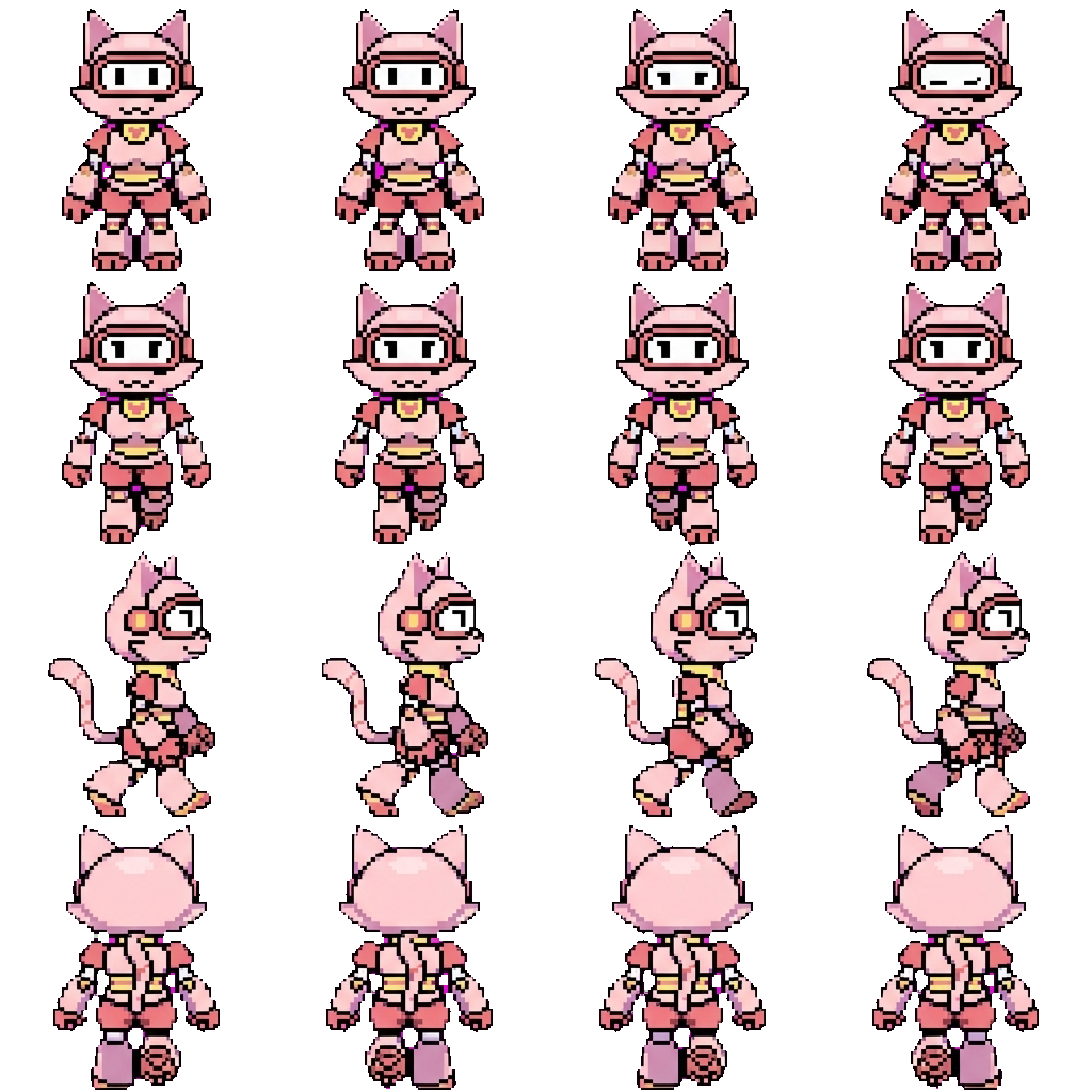 Cat movement sprite