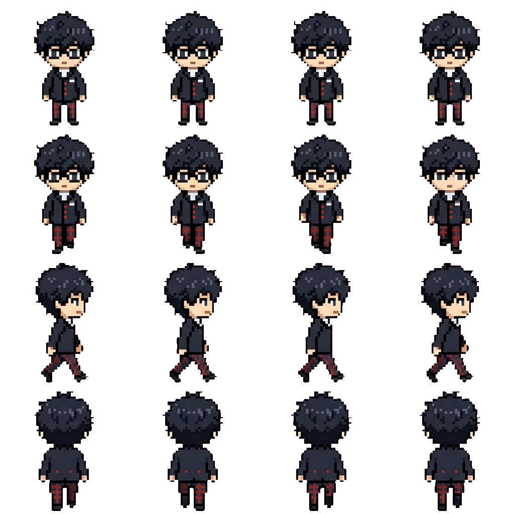 Ren Amamiya movement sprite