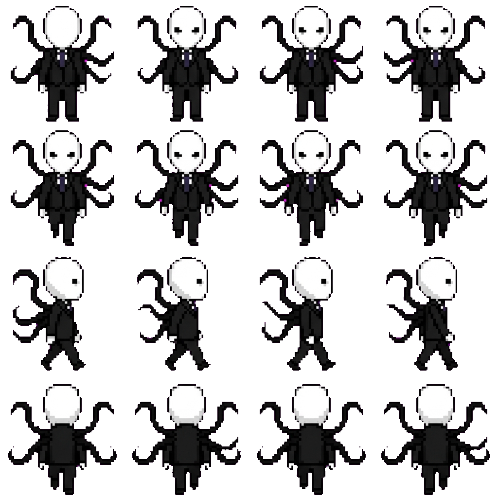Slenderman movement sprite