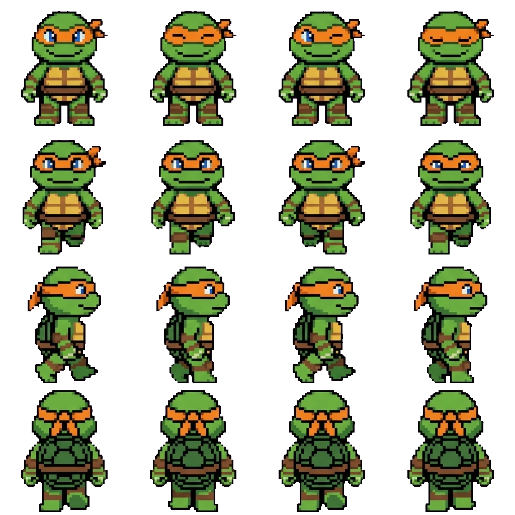 Michealangelo movement sprite