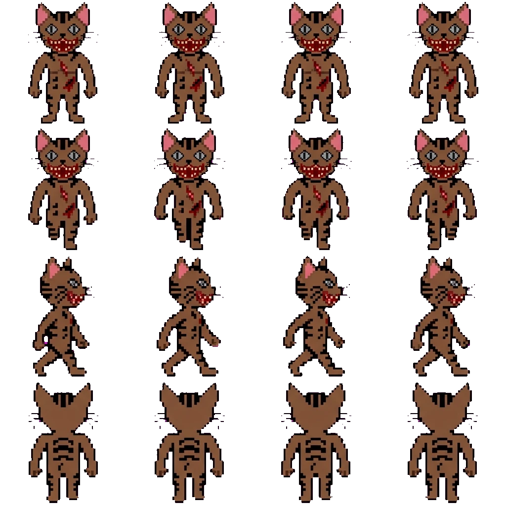 Cat movement sprite