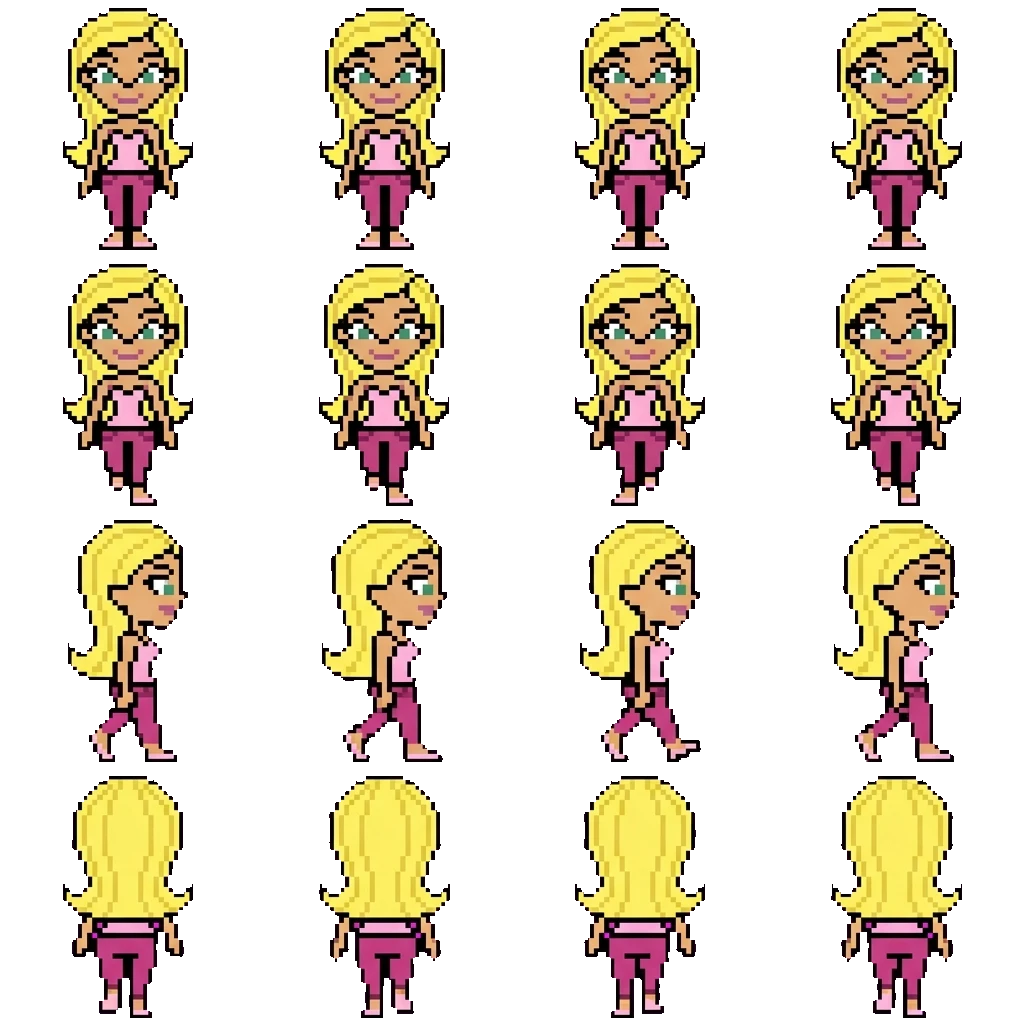 Dakota movement sprite