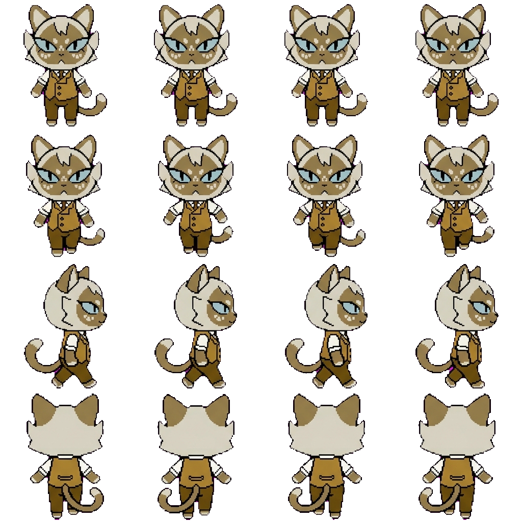 Dusty (Daisy) movement sprite