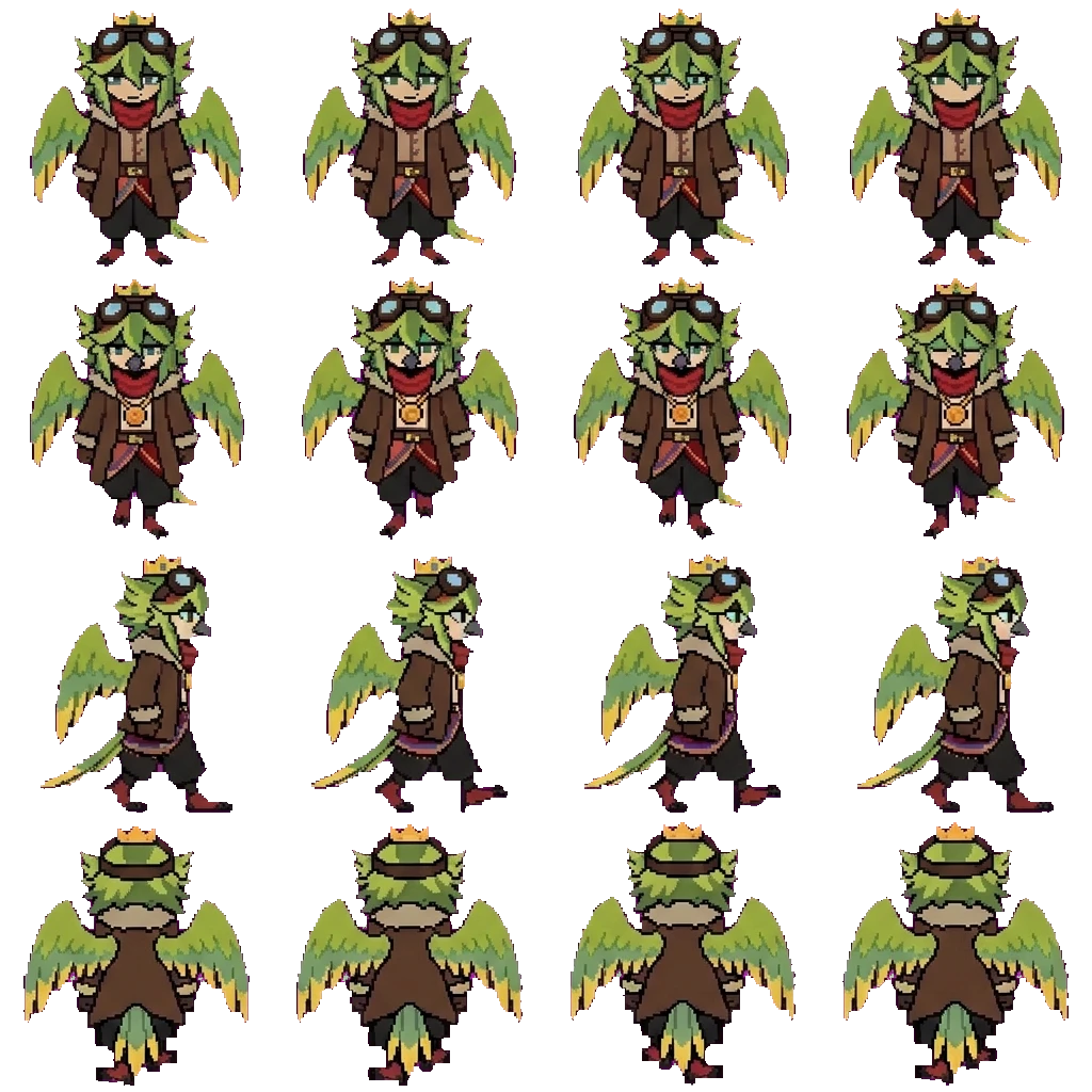 parrotx2 movement sprite