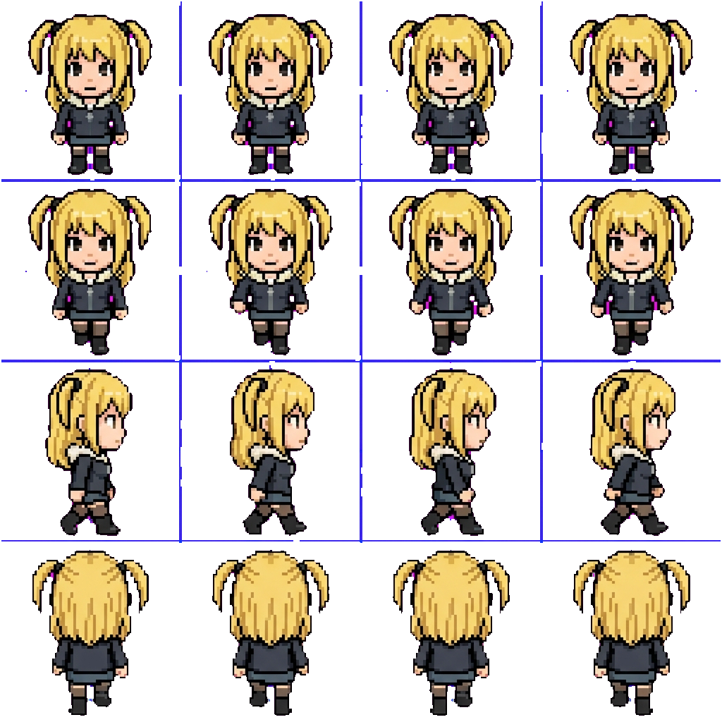 Misa Amane movement sprite