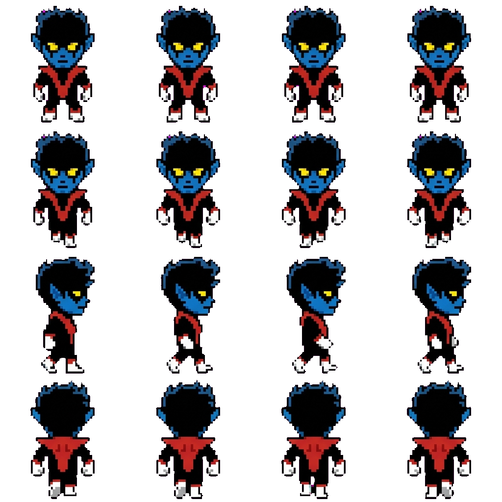 Kurt Wagner movement sprite