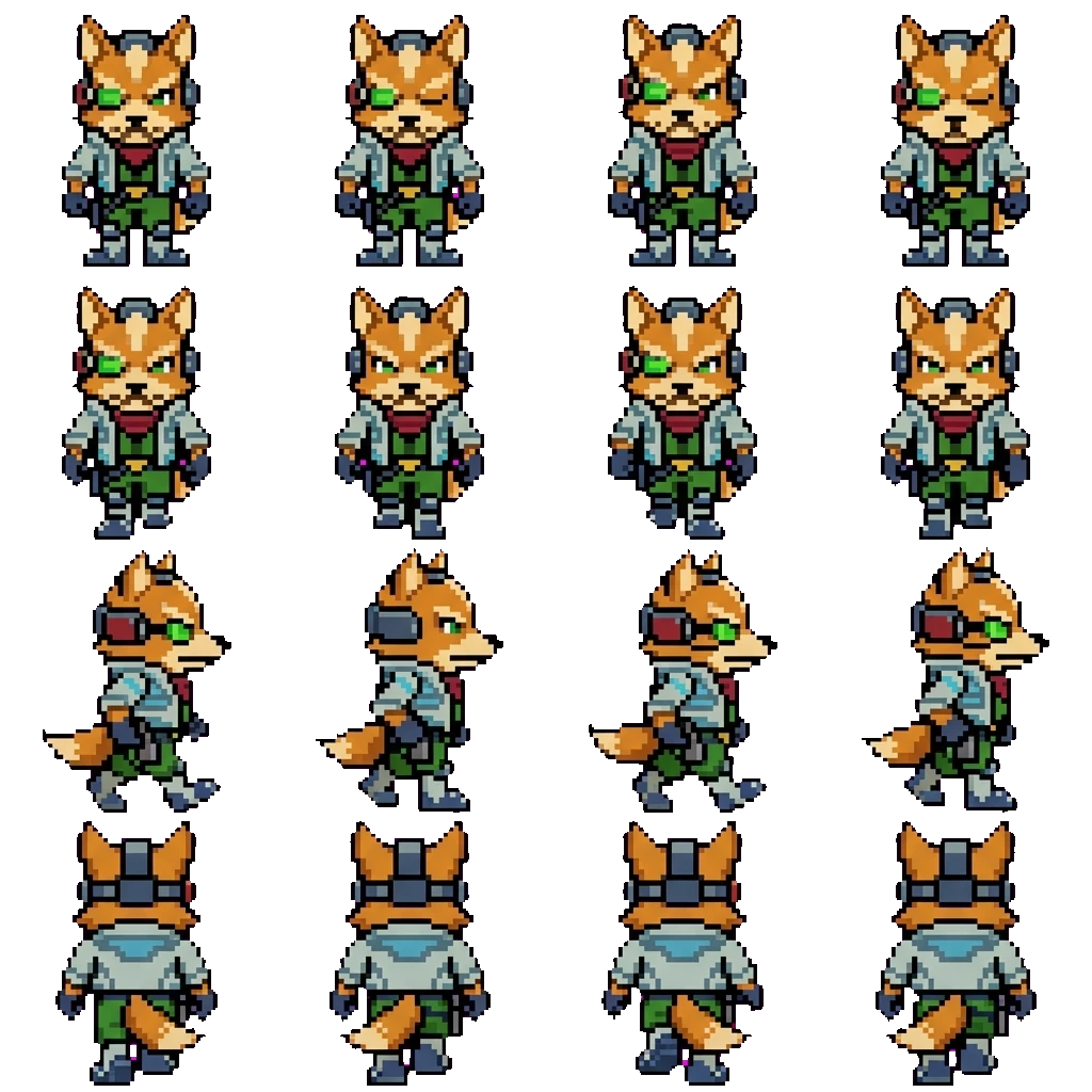 Fox McCloud movement sprite