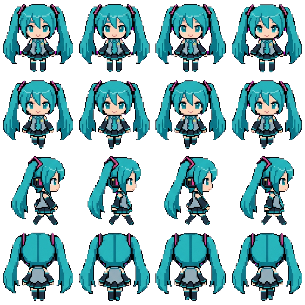 Hatsune Miku movement sprite