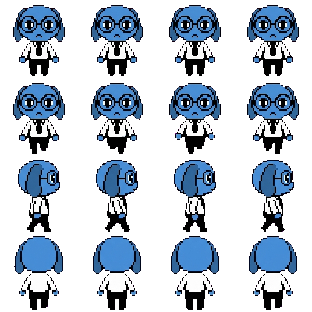 Secretary movement sprite