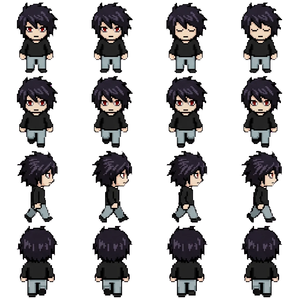 Beyond Birthday, BB movement sprite