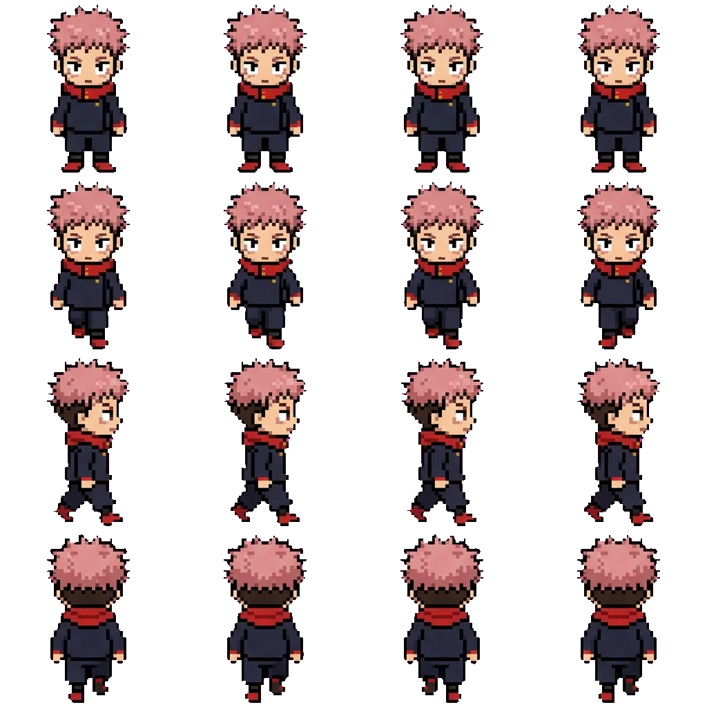 Yuji Itadori movement sprite