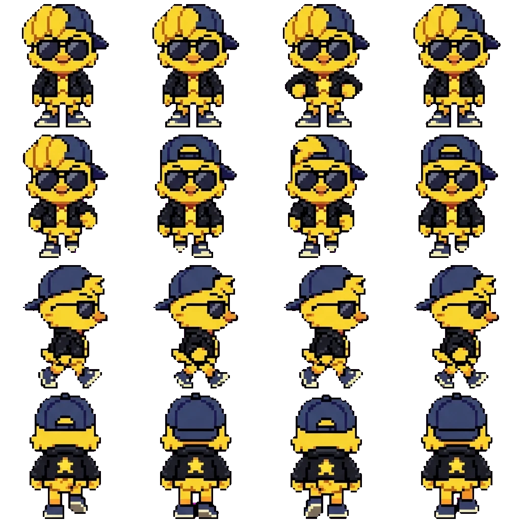 Kickin Chicken movement sprite
