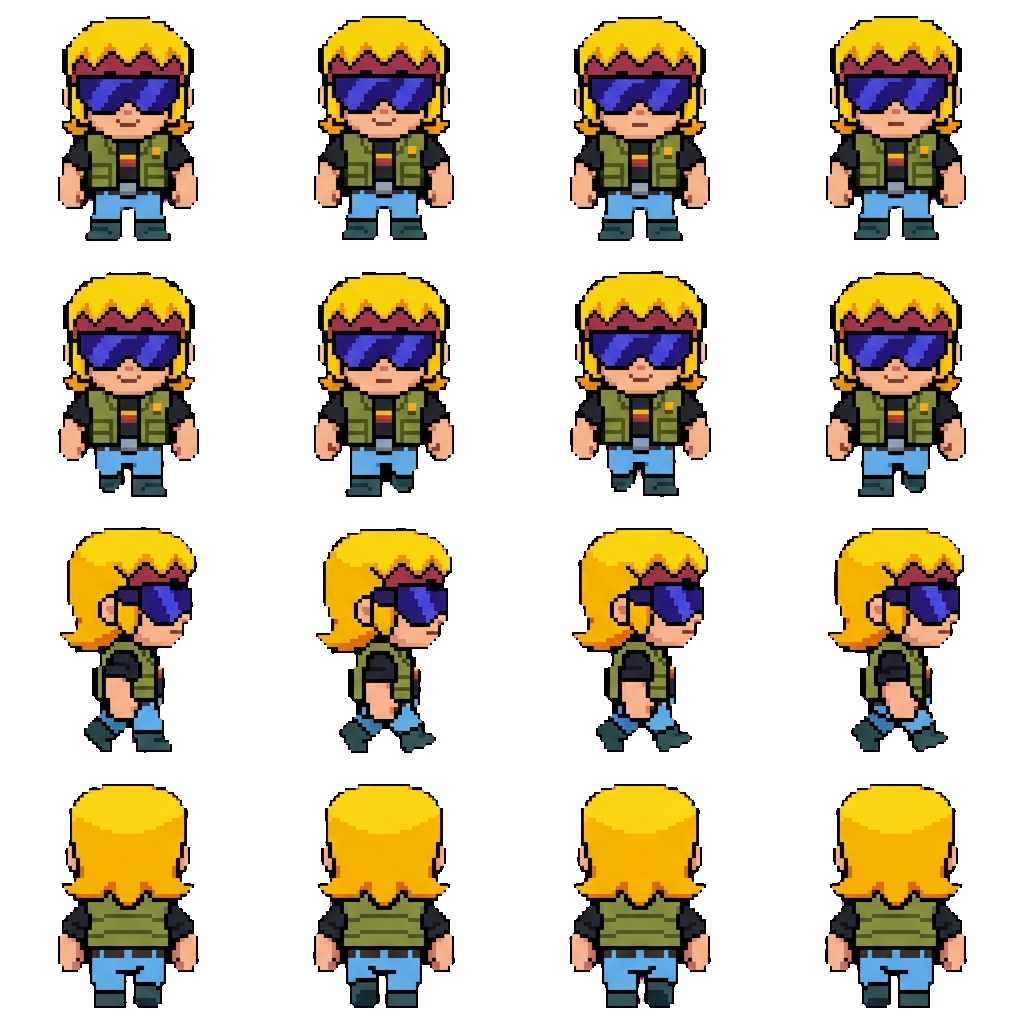 Buster movement sprite