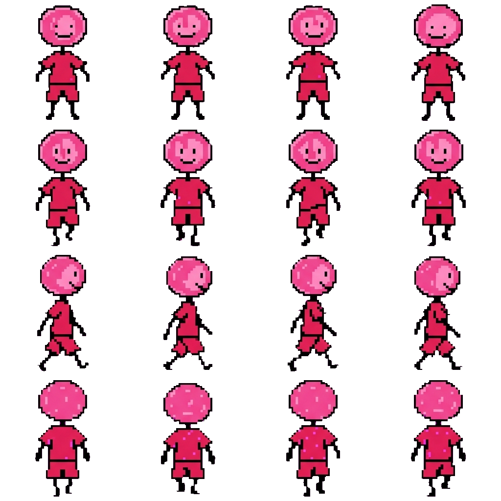 Pink movement sprite
