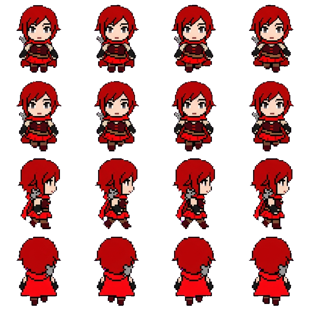 Ruby rose movement sprite