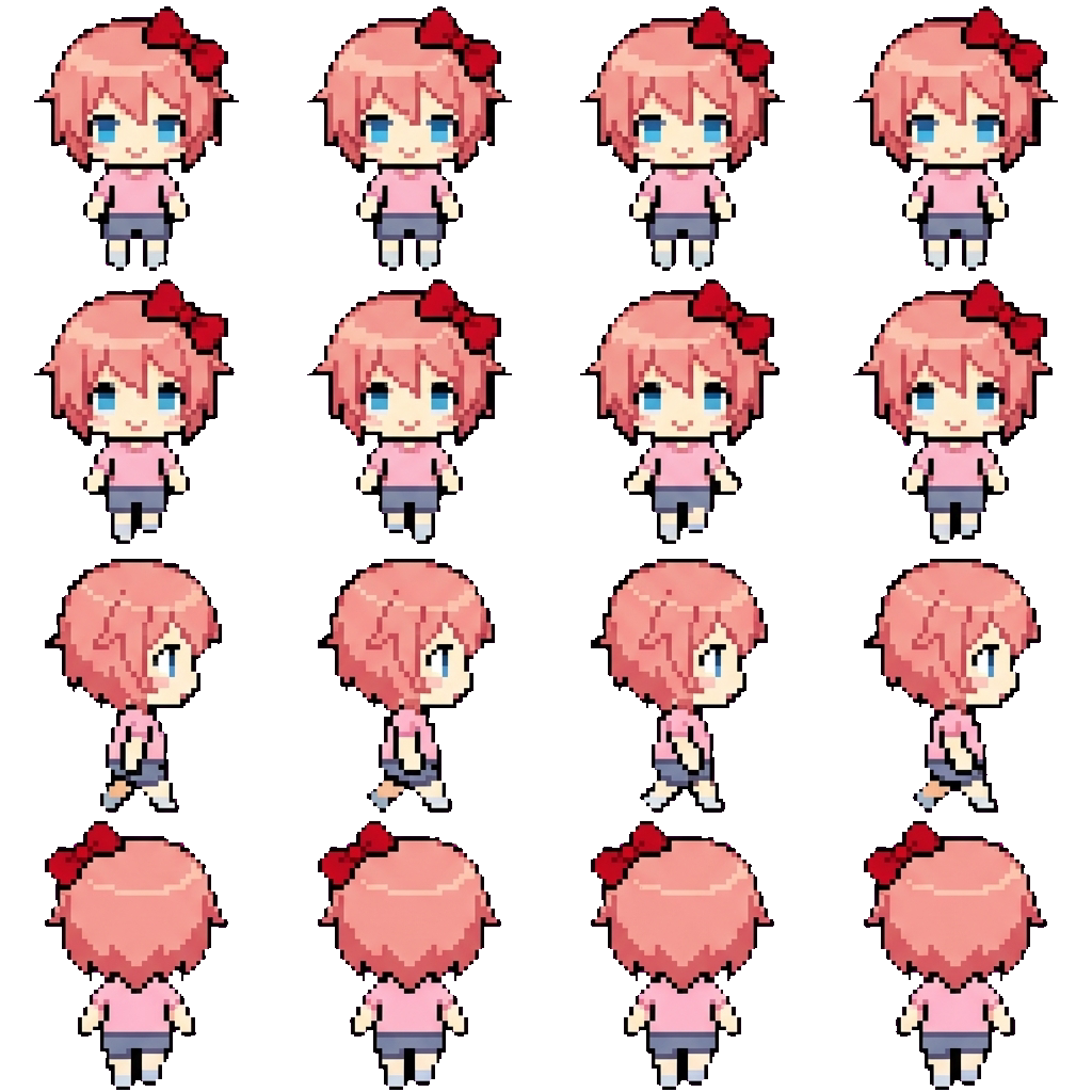Sayori movement sprite