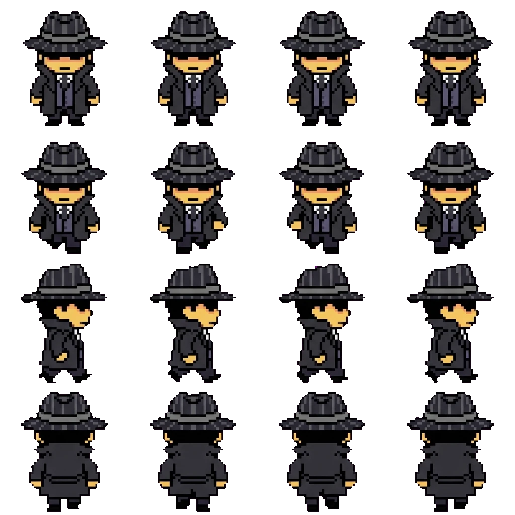 Mafioso sonnellino movement sprite