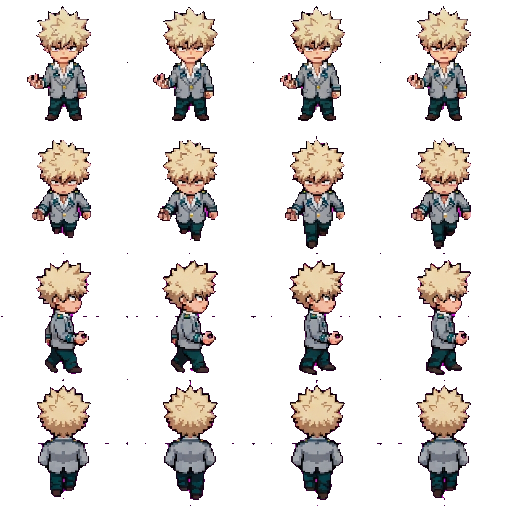 Bakugou Katsuki movement sprite