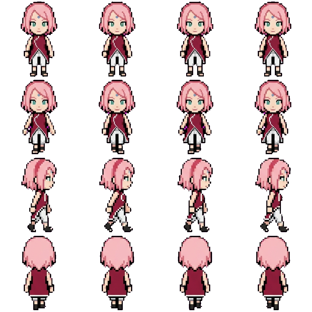 Sakura Haruno movement sprite