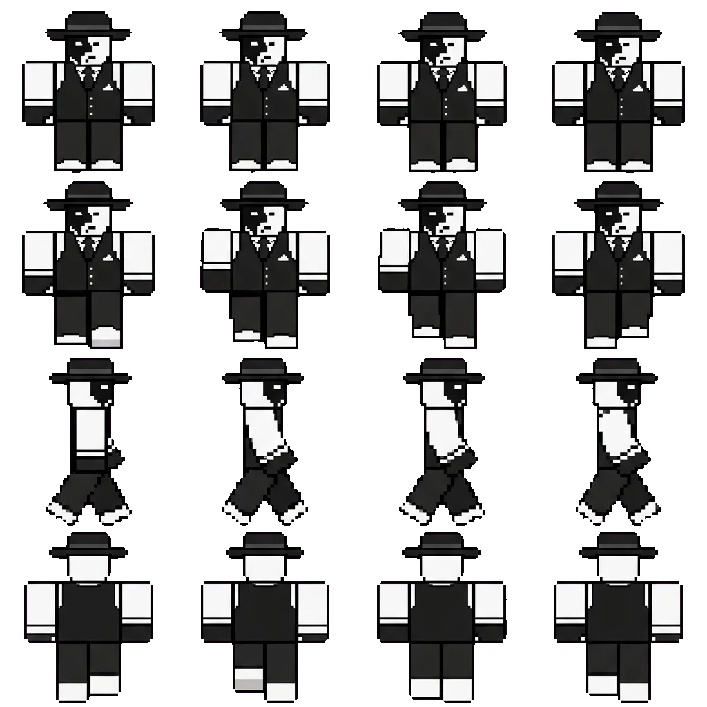 Artful movement sprite