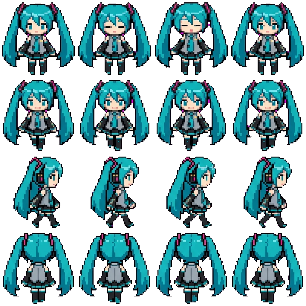 Hatsune Miku movement sprite