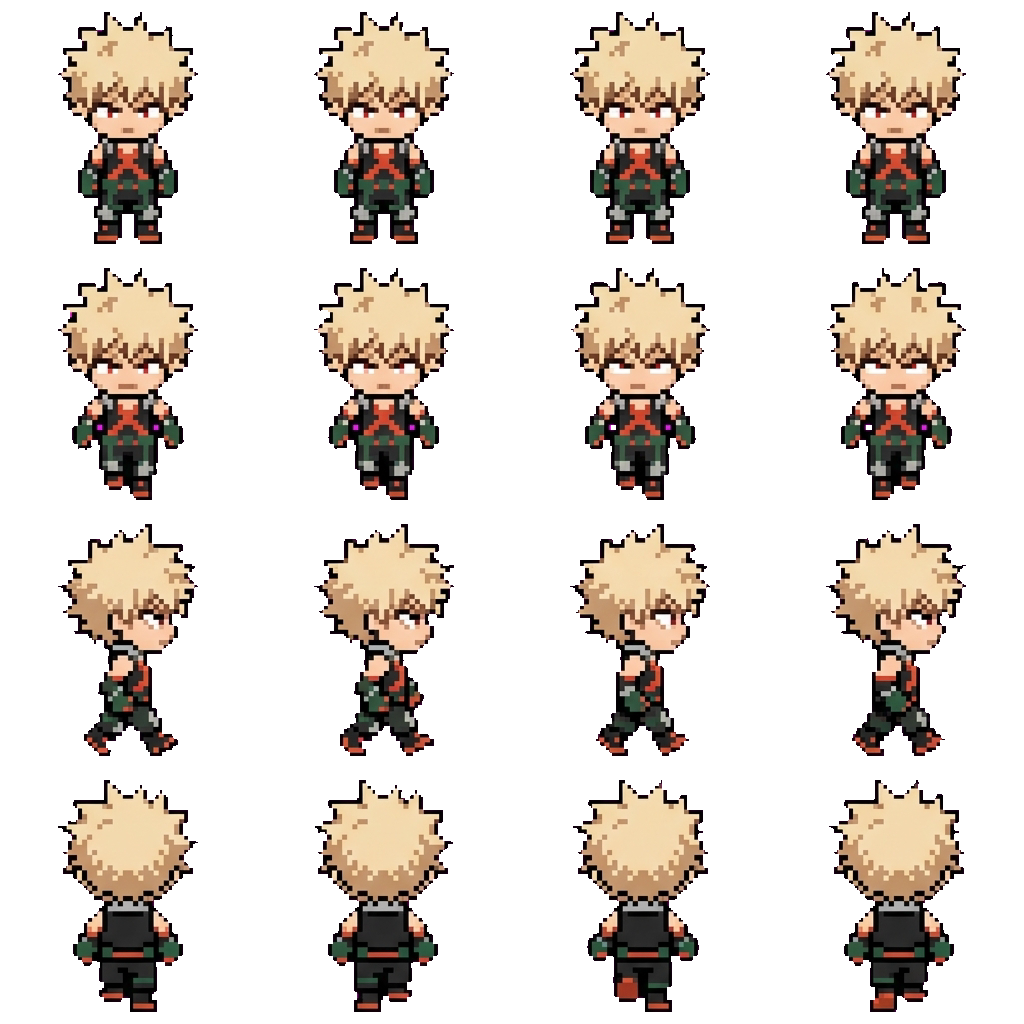 Bakugo Katsuki movement sprite