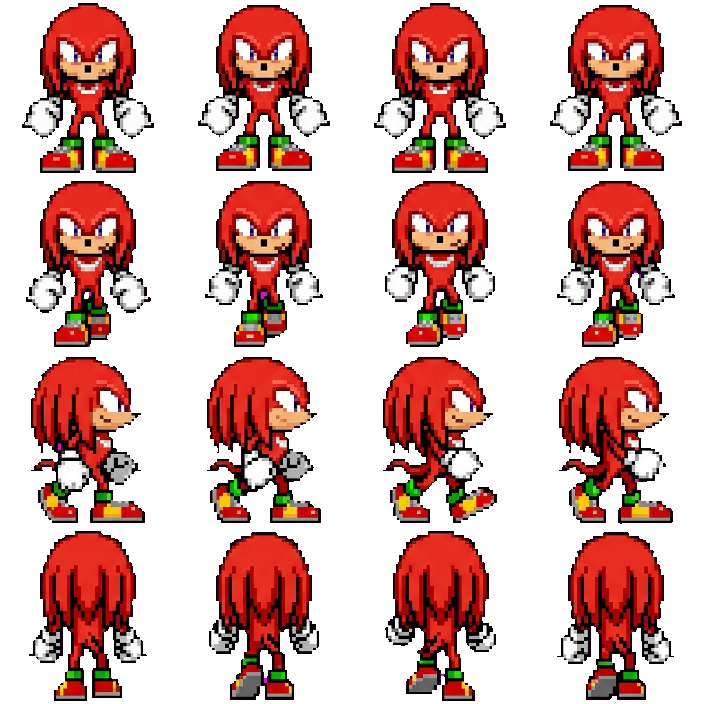 Knuckles movement sprite