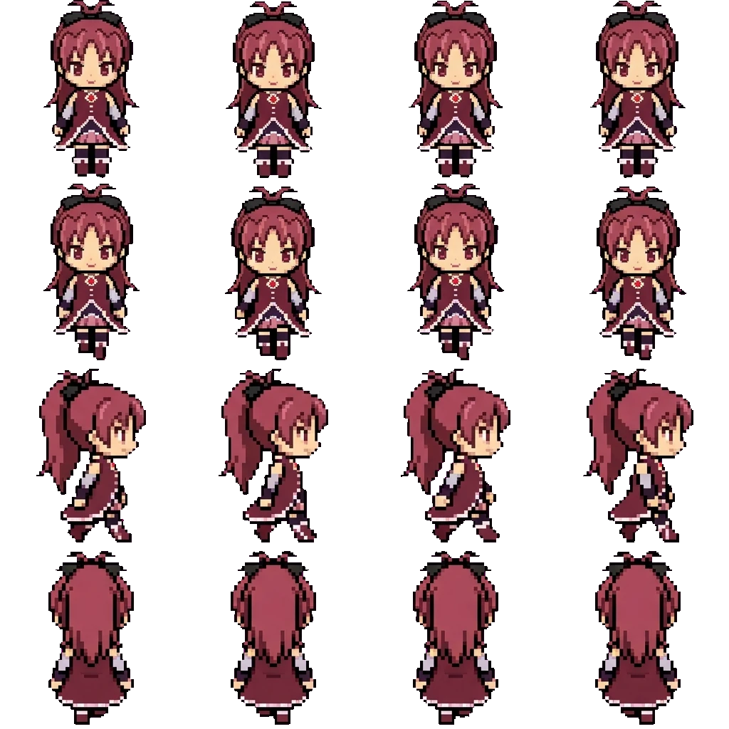 Kyoko Sakura movement sprite